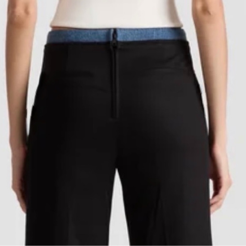 Alice + Olivia Narin Button Front Women’s Nautical Inspired Jeans Trouser Pant - Picture 7 of 10
